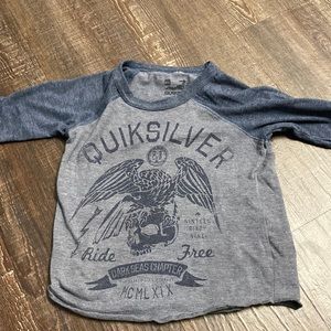 4T quicksilver quarter sleeve shirt
